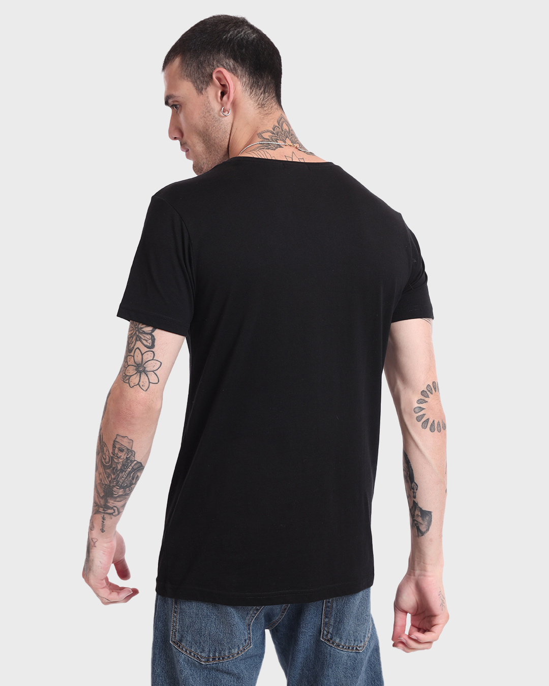 Shop Pack of 2 Men's Black & White T-shirt-Back