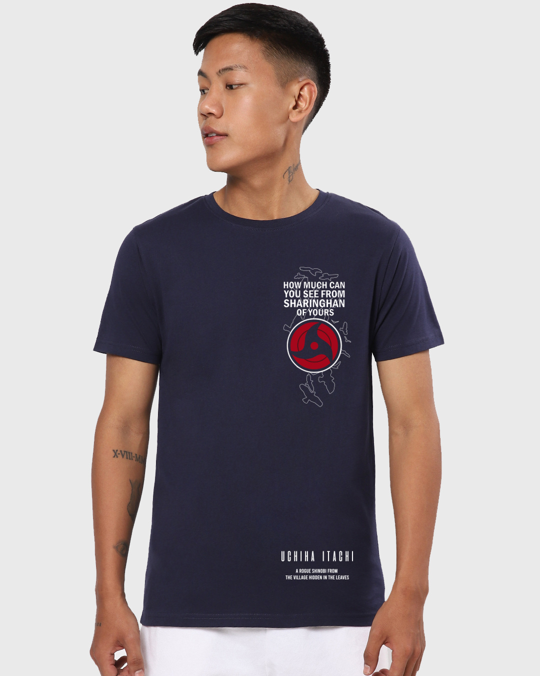 Shop Men's Blue Itachi Moment Graphic Printed T-shirt-Back