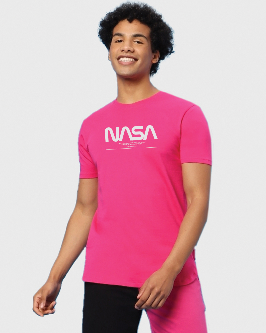 Shop Men's Cabaret Spaced NASA Typography T-shirt-Back