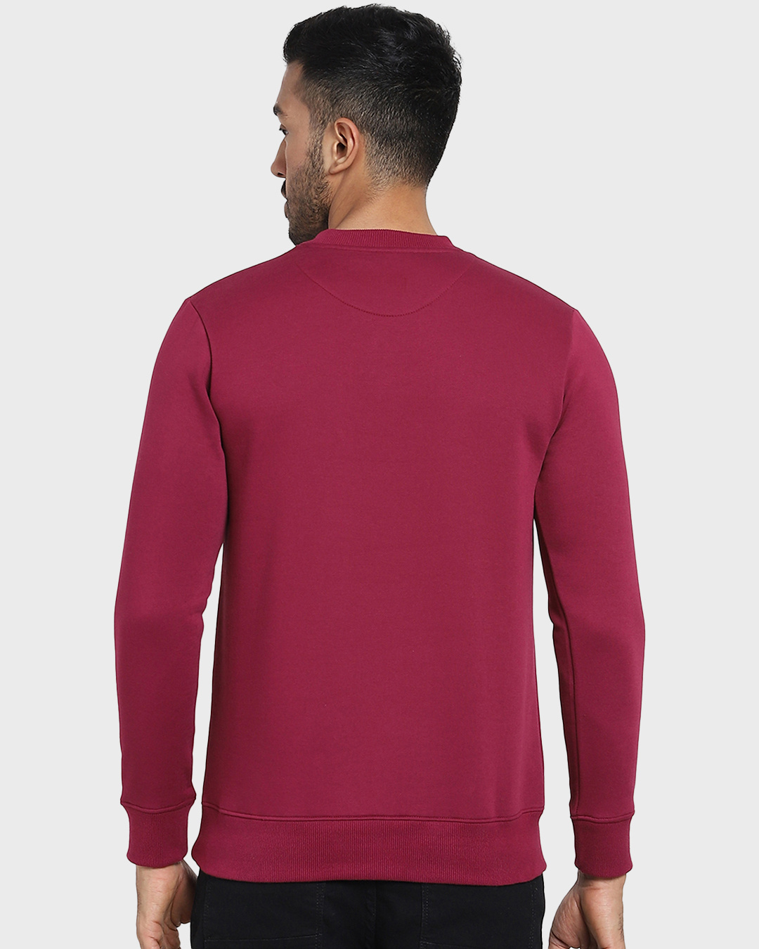 Shop Men's Red Friends Logo Typography Sweatshirt-Back
