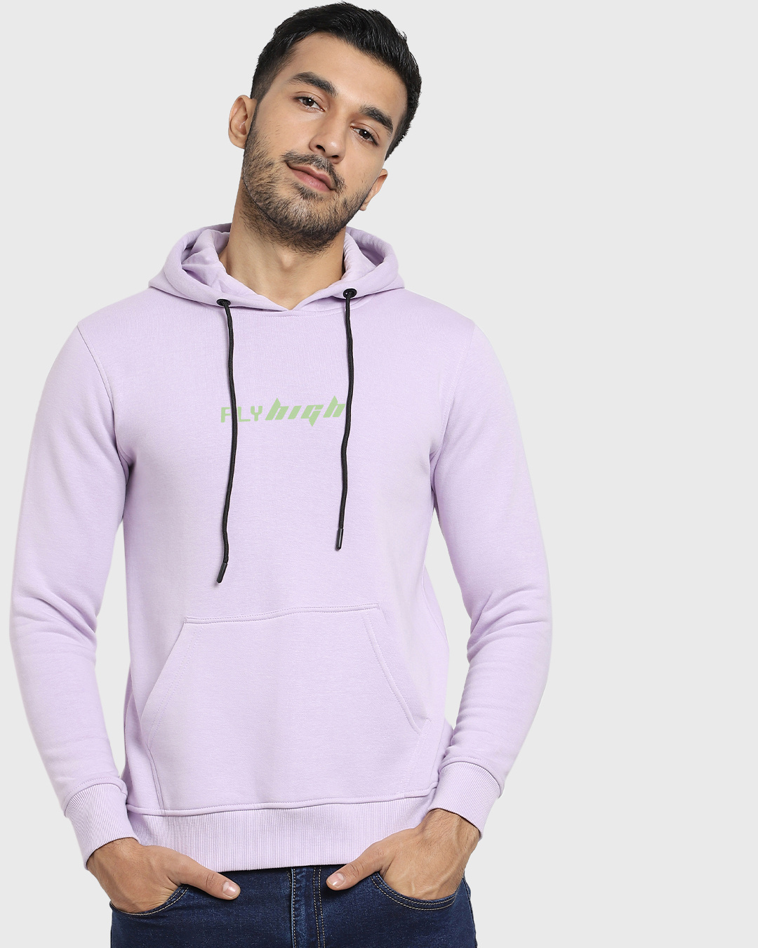 Shop Men's Purple Funky Monkey Graphic Printed Hoodie-Back