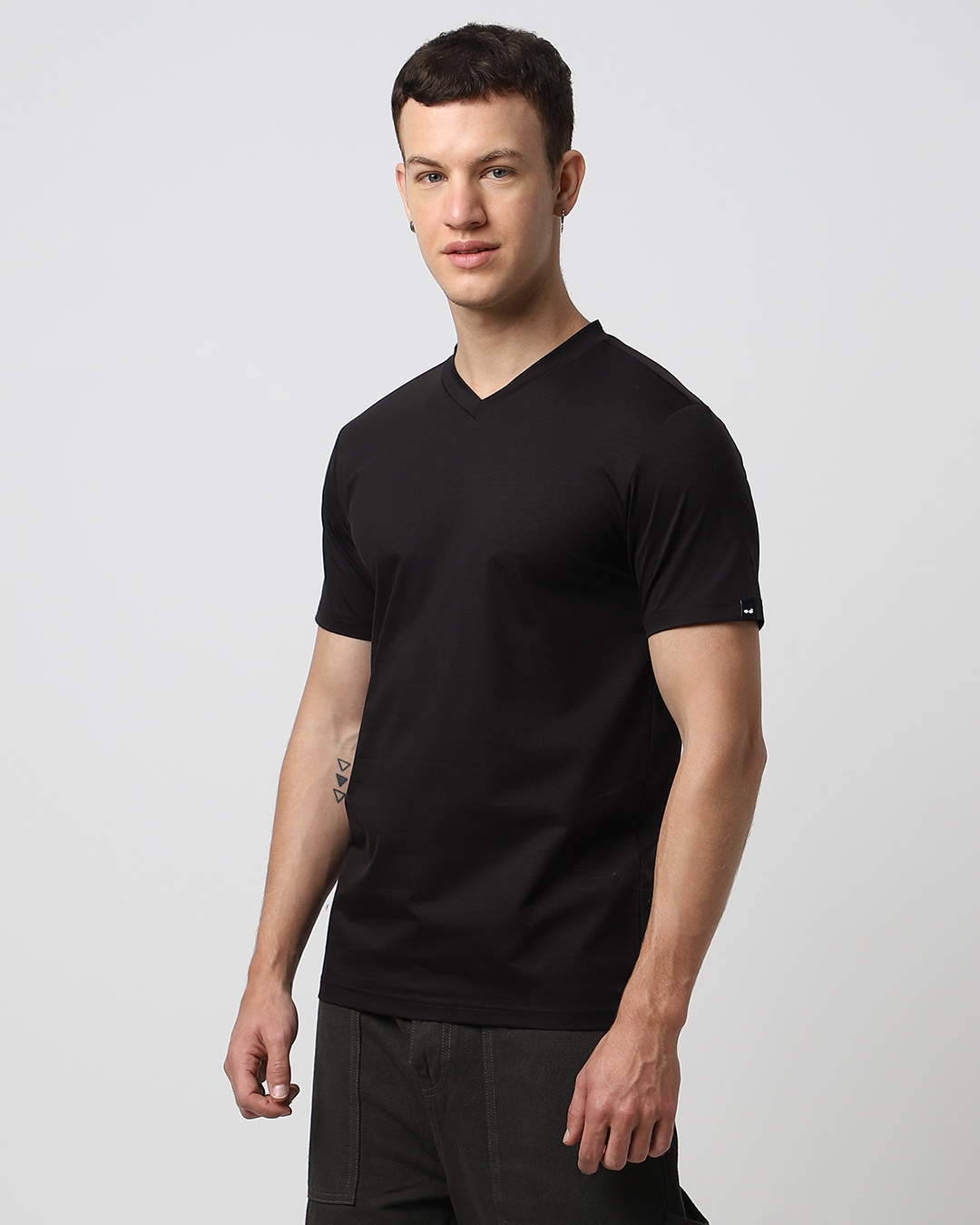 Shop Men's Black T-shirt-Back