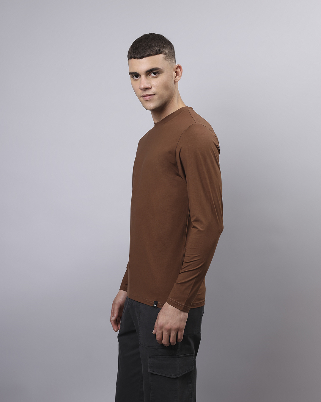 Shop Men's Brown T-shirt-Back