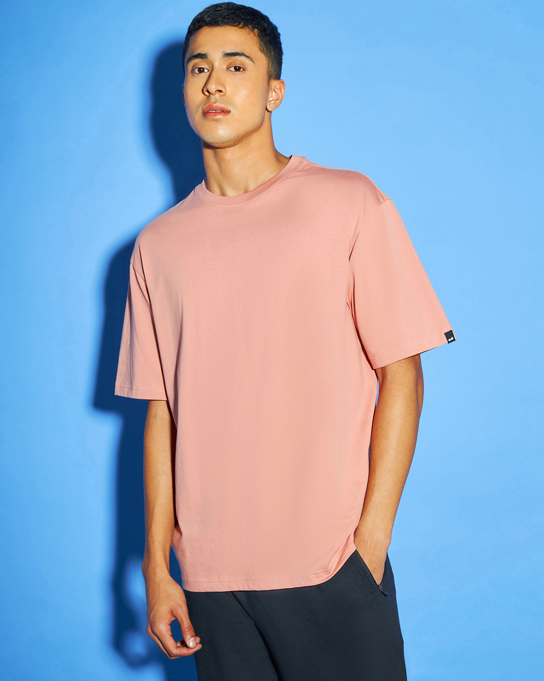 Buy Men's Pink Oversized Tshirt for Men pink Online at Bewakoof