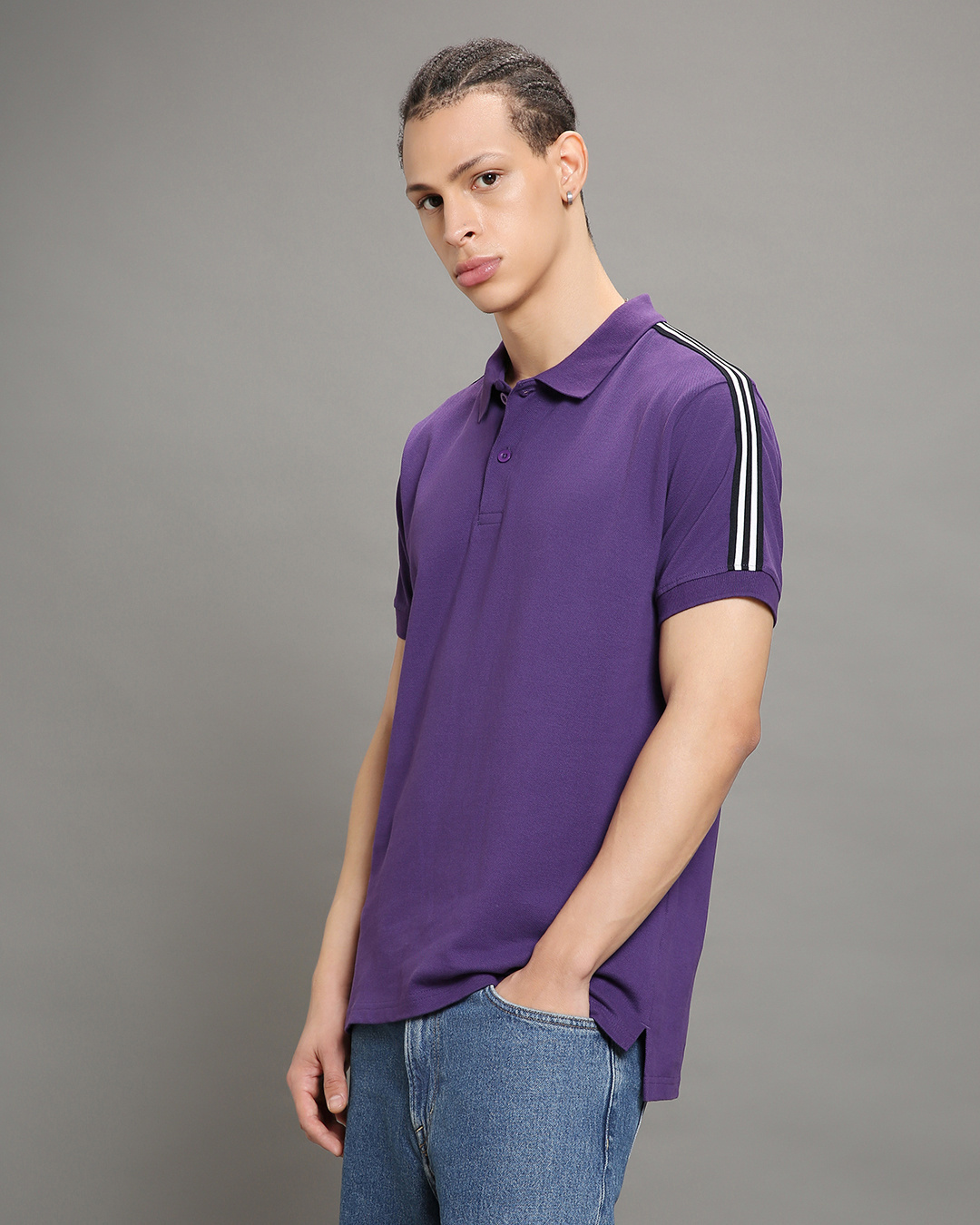 Shop Men's Purple T-shirt-Back