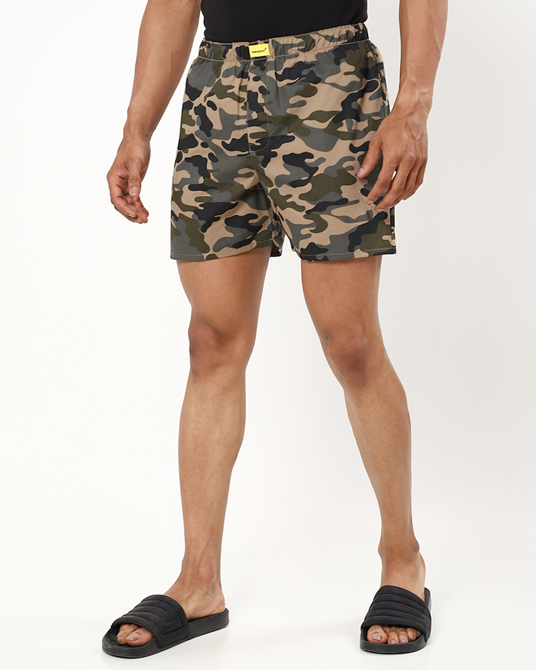 Shop Men's All Over Camo Printed Boxers-Back