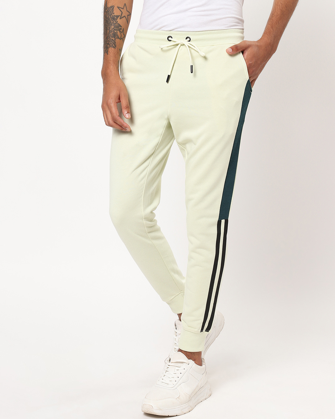 Shop Men's Aloe Wash Striped Joggers-Back