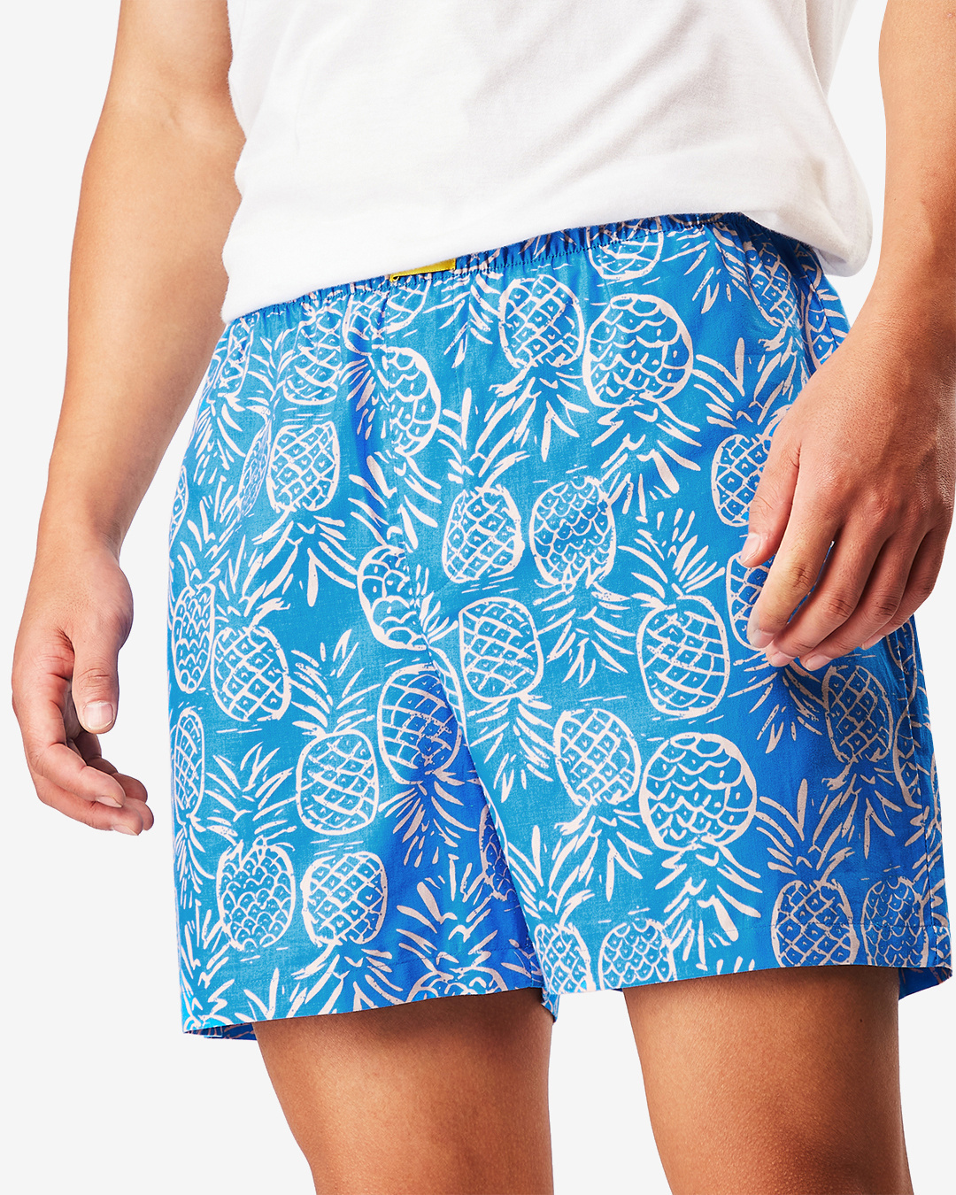 Buy Mens Blue Pineapple Aop Boxers Online In India At Bewakoof 1482