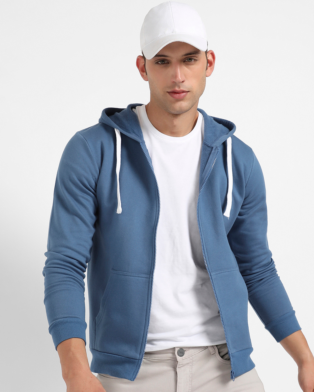 Buy Men's Azure Blue Hoodies for Men Online at Bewakoof