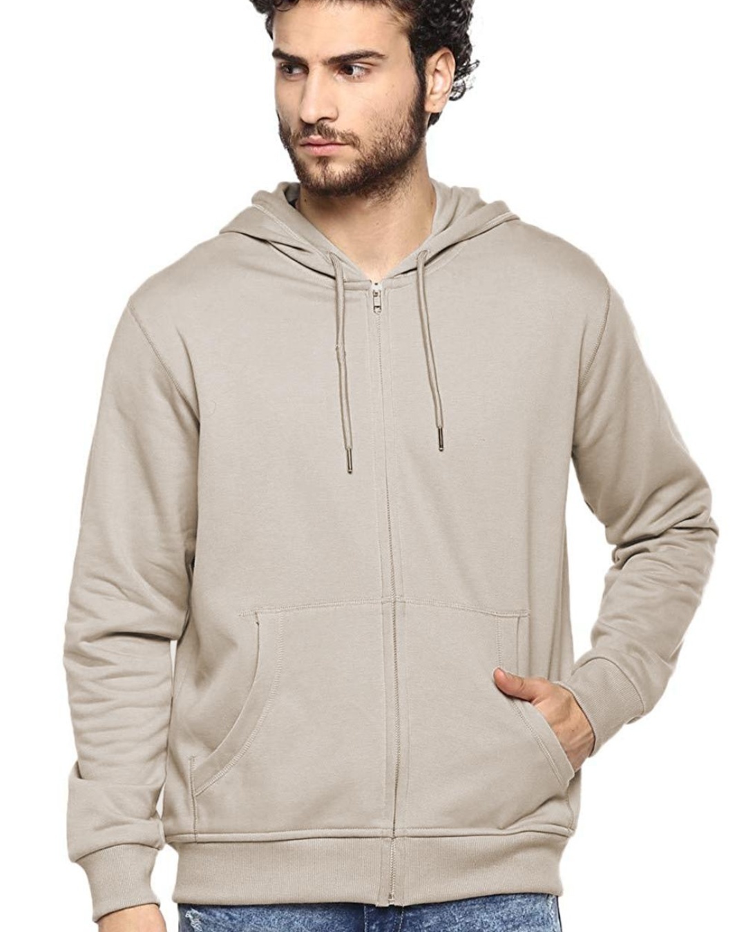 Buy Men's Beige Hoodie for Men Beige Online at Bewakoof