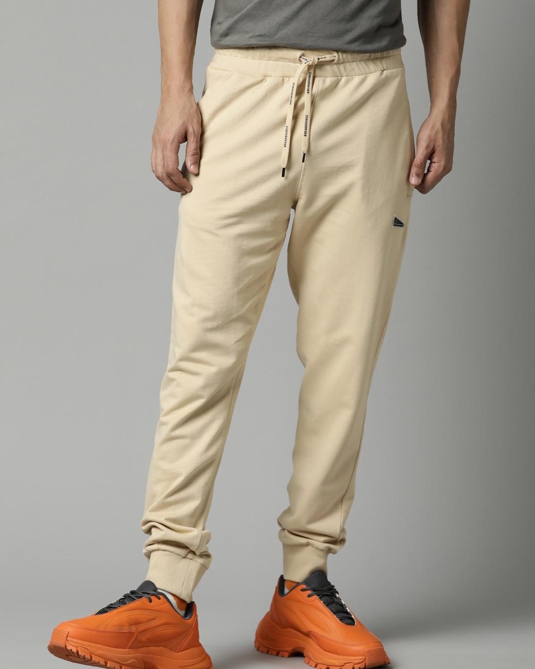 Buy Men's Beige Joggers Online at Bewakoof