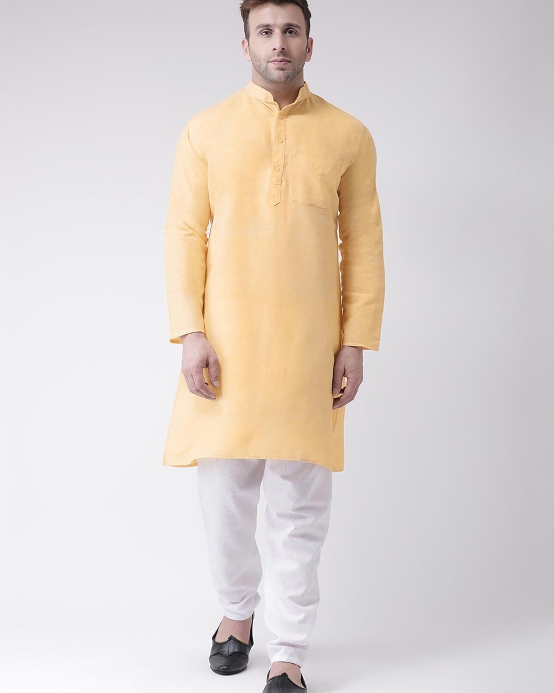 Buy Men's Beige Long Kurta for Men Beige Online at Bewakoof