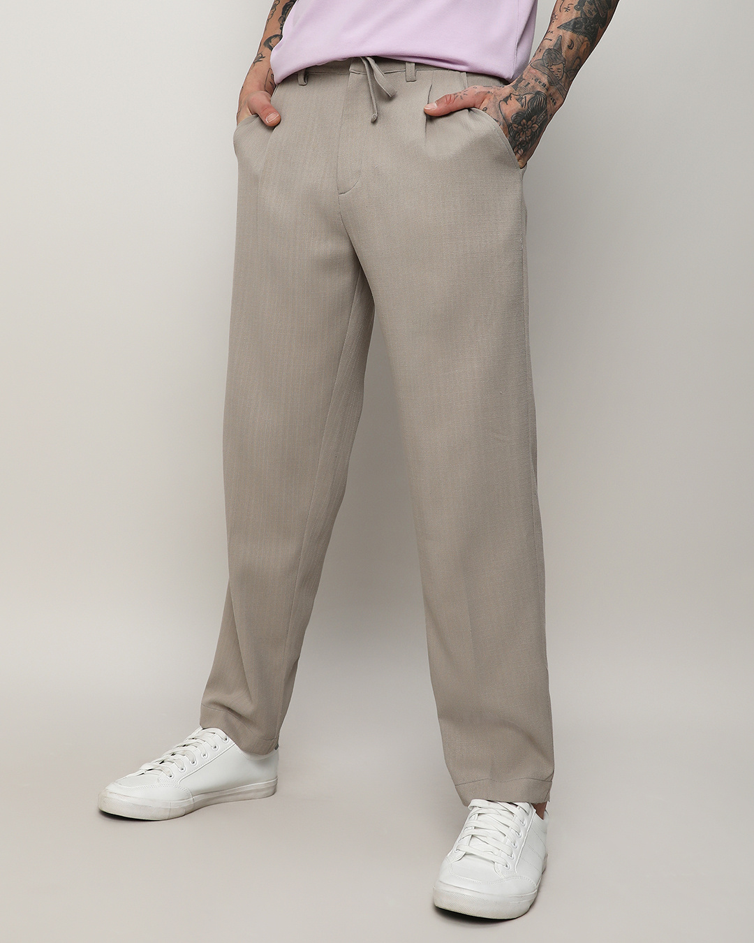 Buy Men's Beige Pants Online at Bewakoof