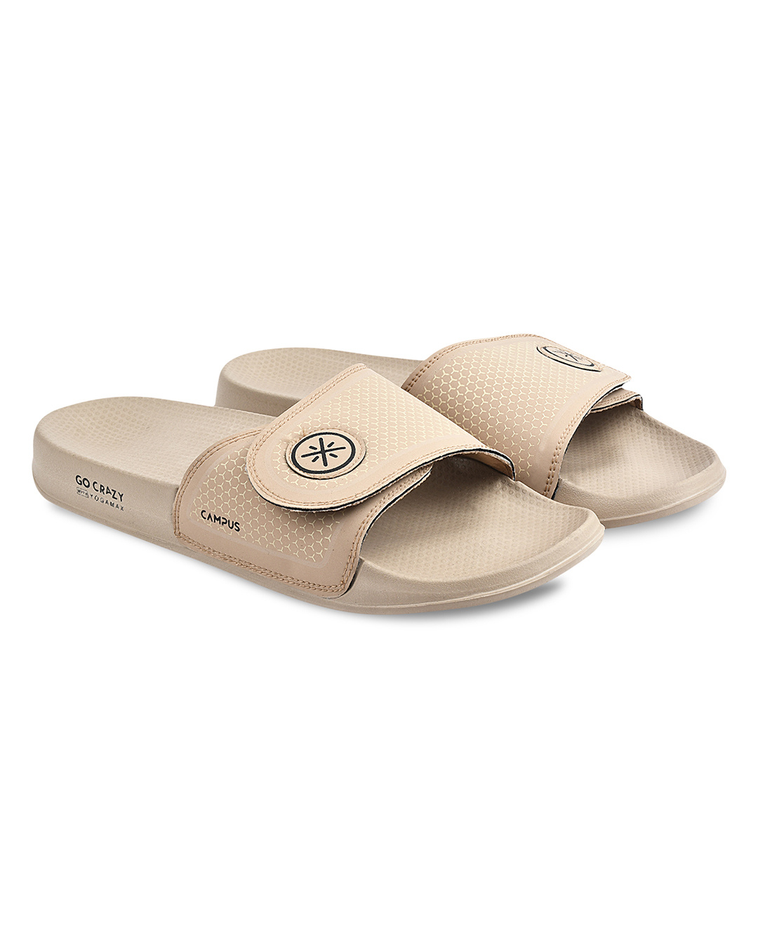 bershka beige sliders