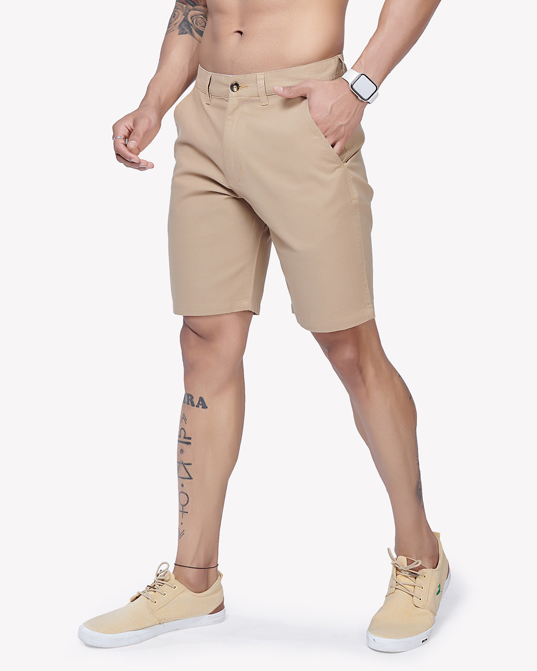 Buy Men's Beige Shorts Online at Bewakoof