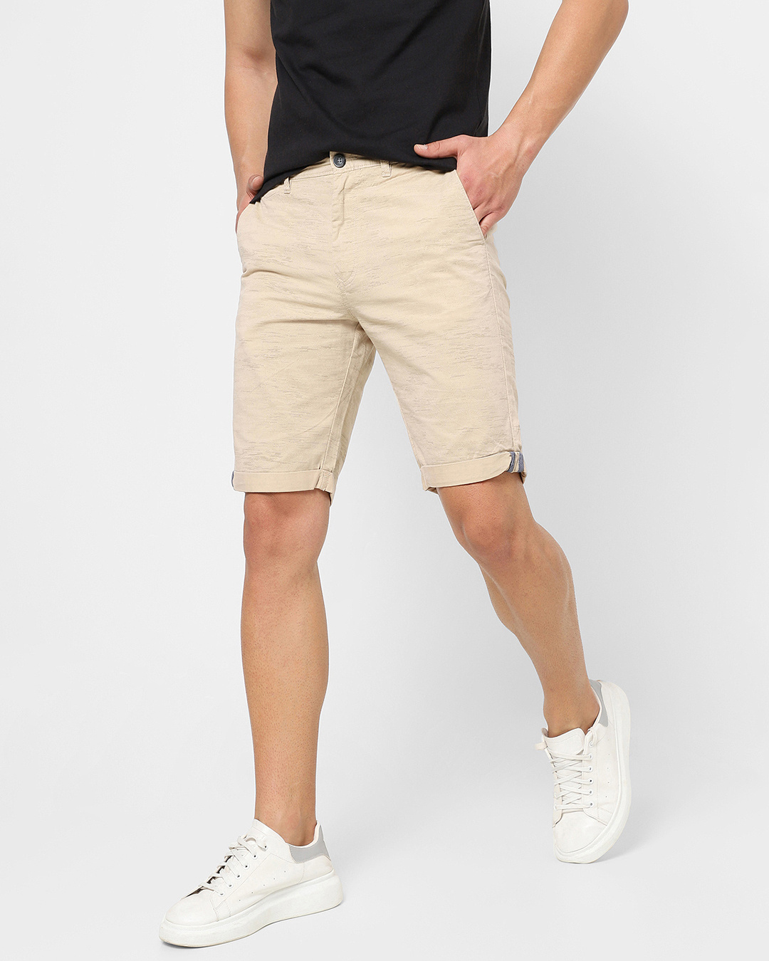 Buy Men's Beige Shorts Online at Bewakoof