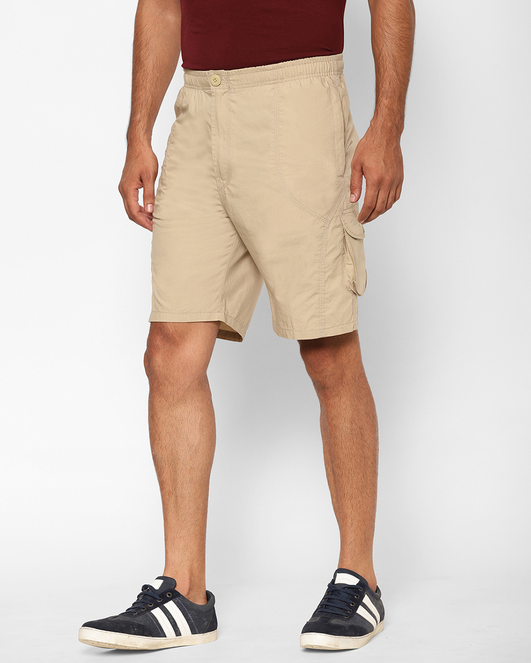 Shop Men's Beige Shorts-Back