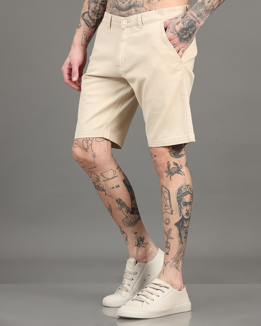 Buy Men's Beige Shorts Online at Bewakoof