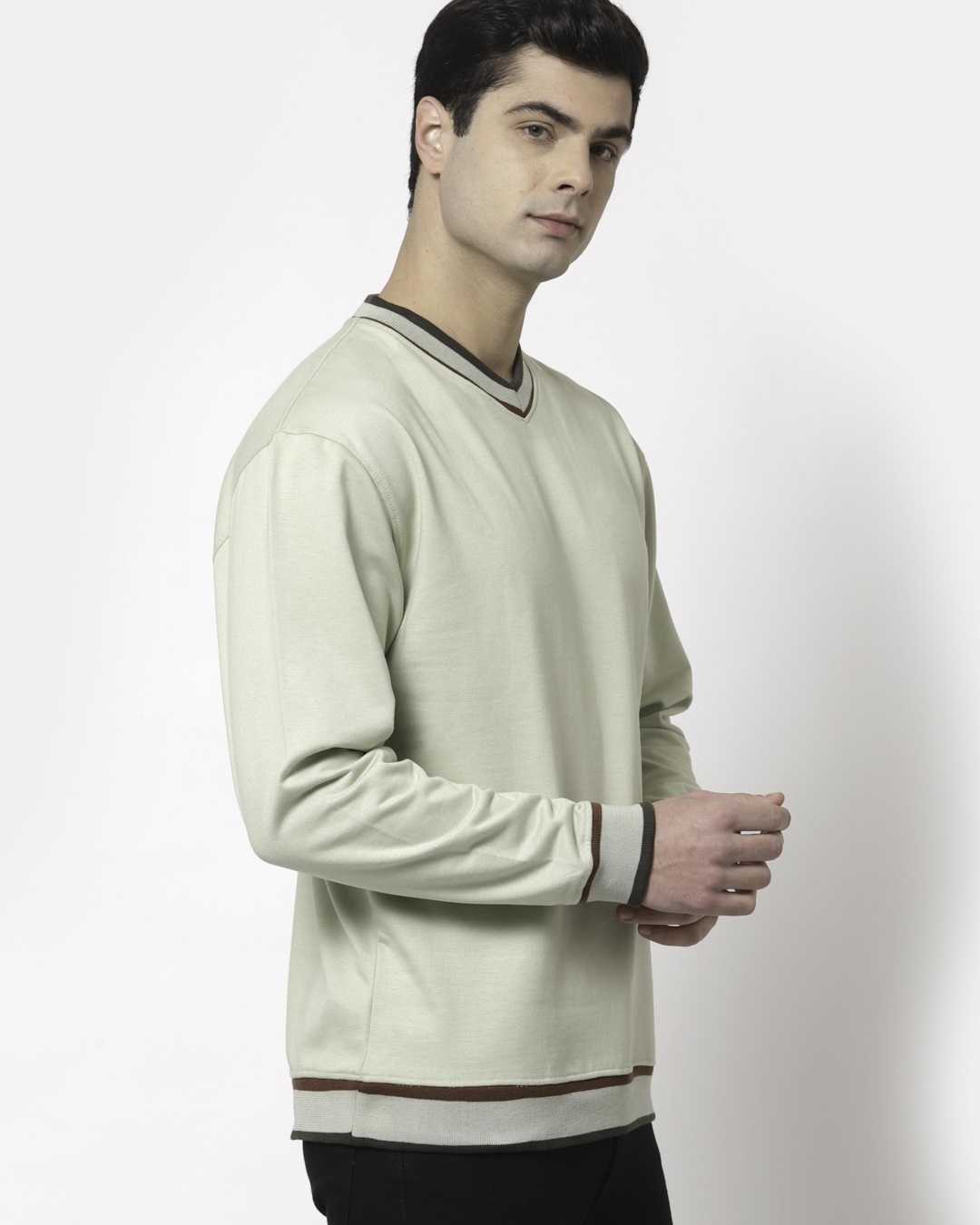 Shop Men's Beige Sweatshirt-Back