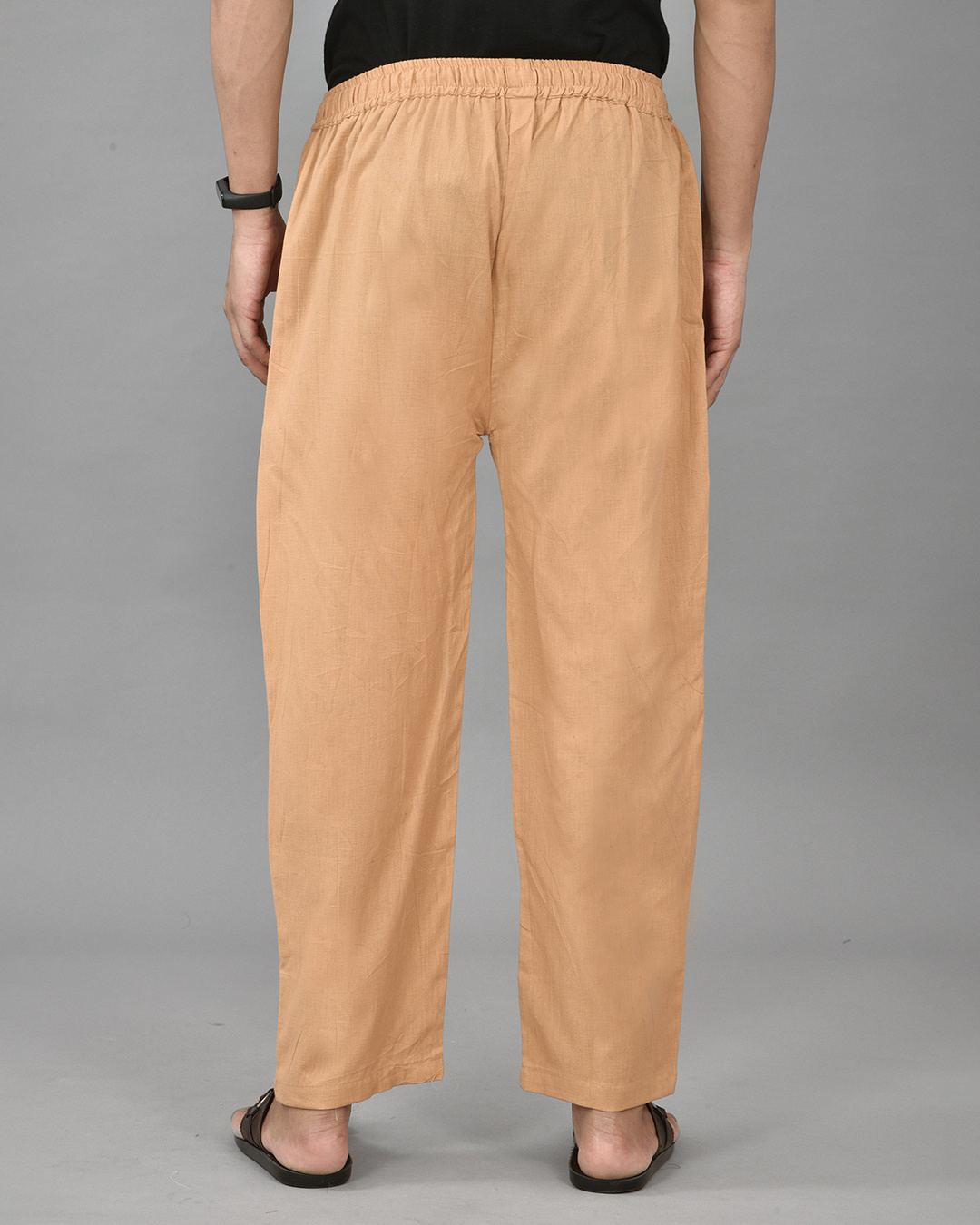 Shop Men's Beige Casual Pants-Back