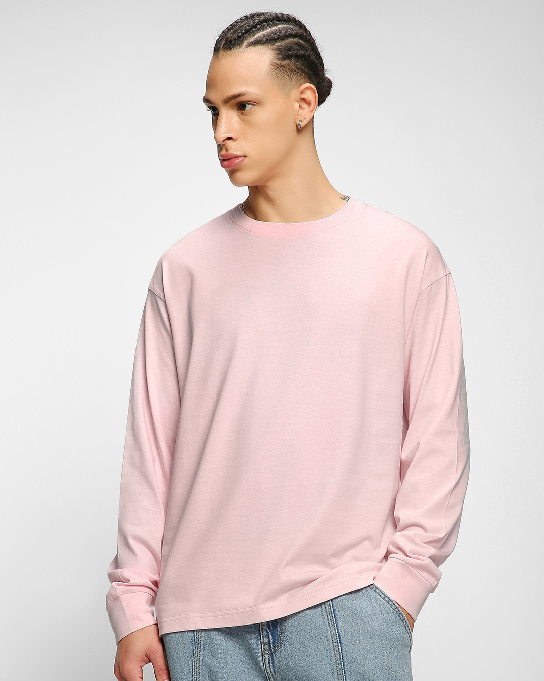 Shop Pack of 2 Men's Bird Egg Green & Pink Oversized T-shirt-Back