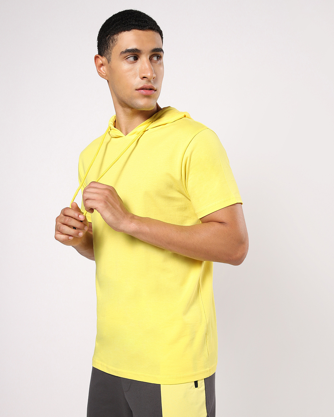Shop Men's Birthday Yellow Hoodie T-shirt-Back