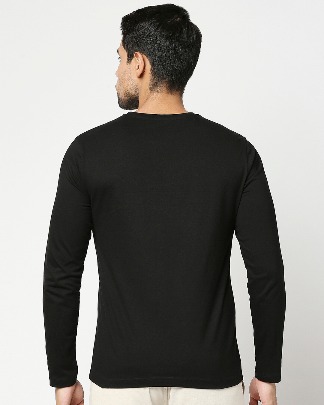 Shop Men's Black Adventure Typography T-shirt-Back