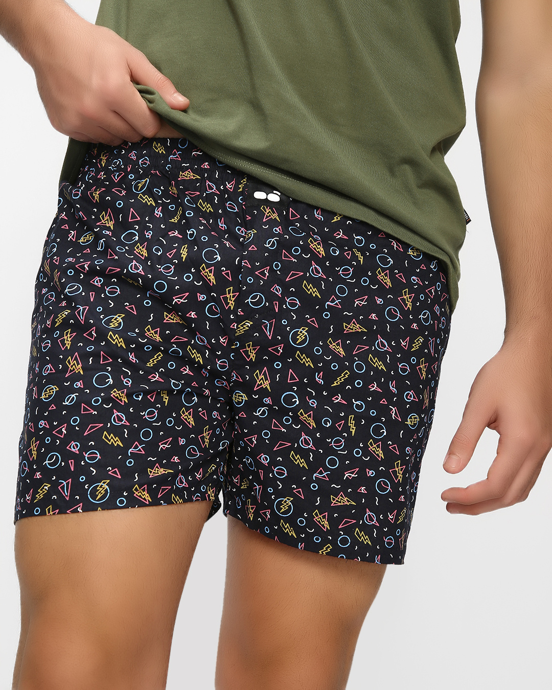 Buy Men's Black All Over Printed Boxers Online in India at Bewakoof