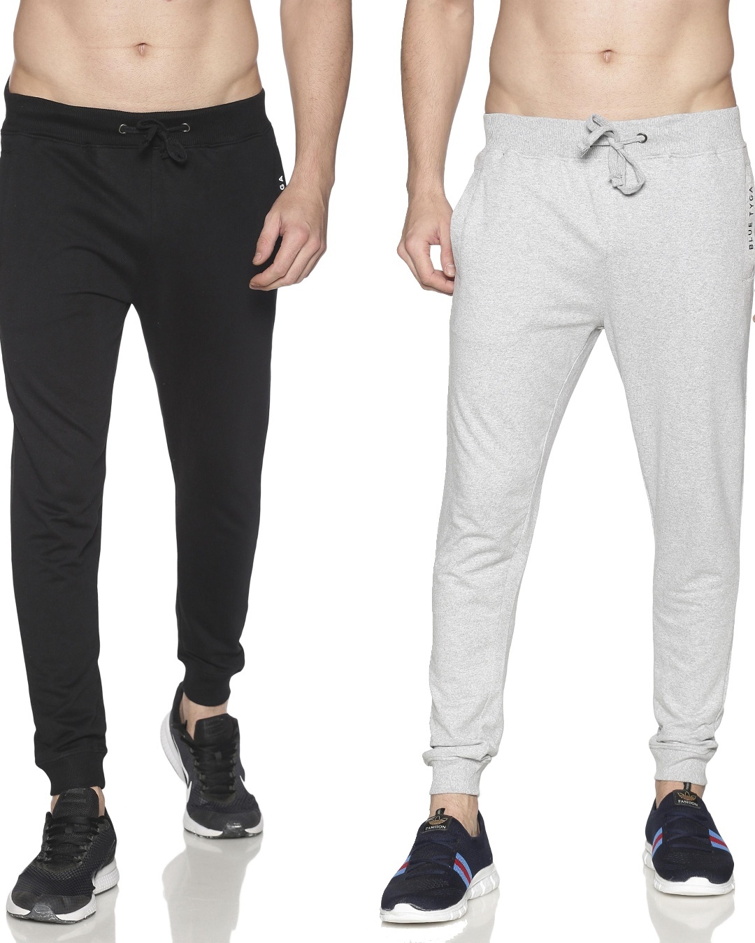 Grey and black jogger