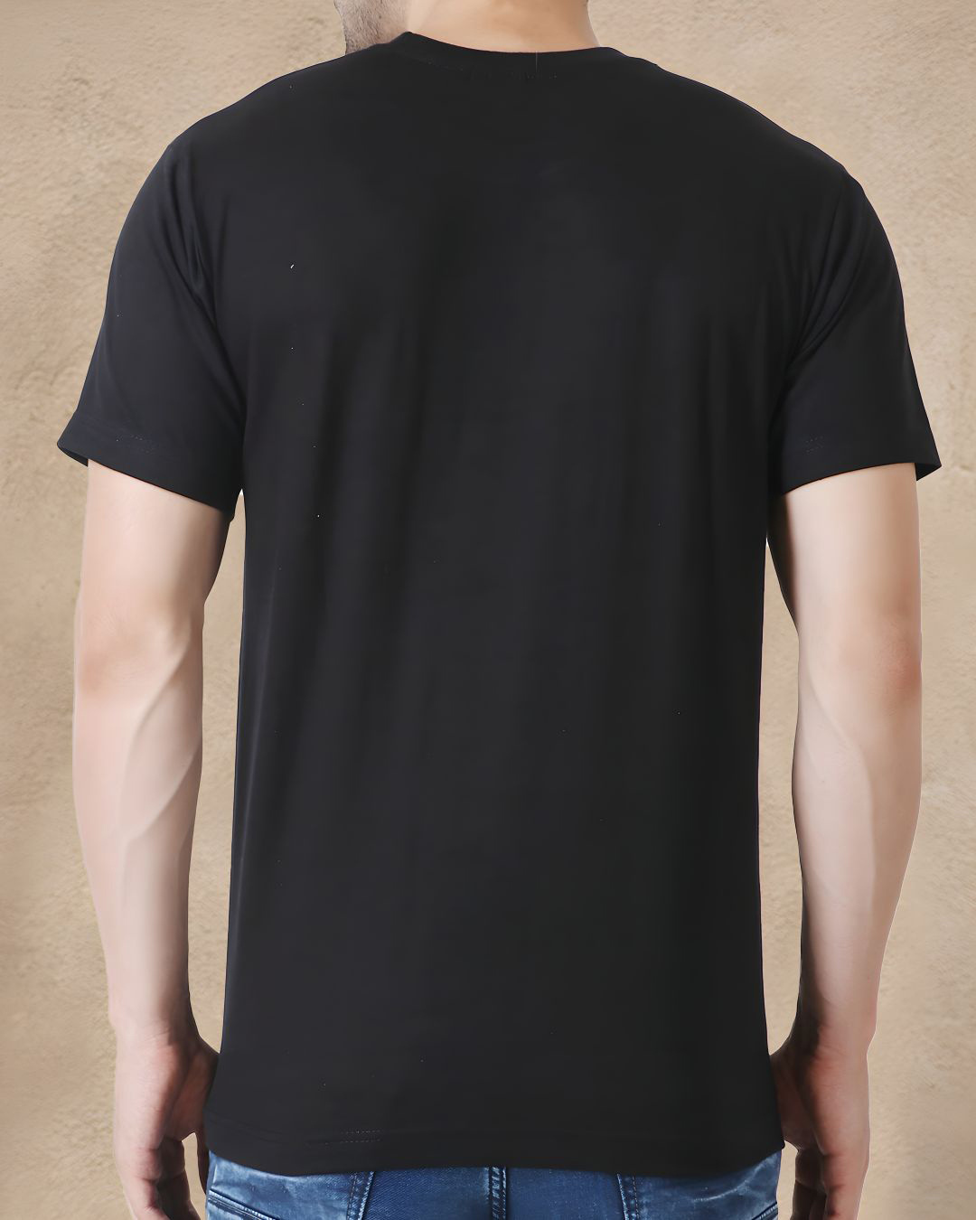 Shop Men's Black Assault Rifle Graphic Printed Cotton T-shirt-Back