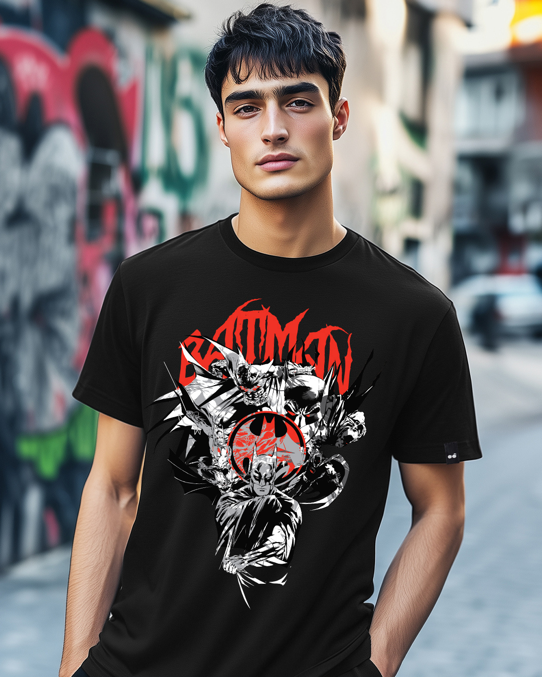 Lil P.E.E.P Mens Black Graphic Tee - Cooles Unisex T-Shirt Mit Print