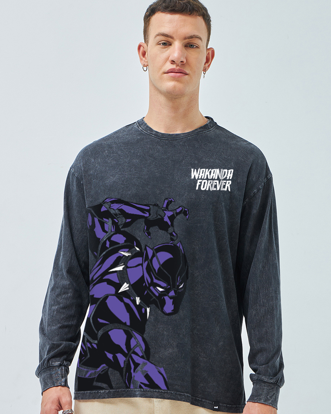 Black Panther graphic tee 100% cotton  ... plus /xl main image 1