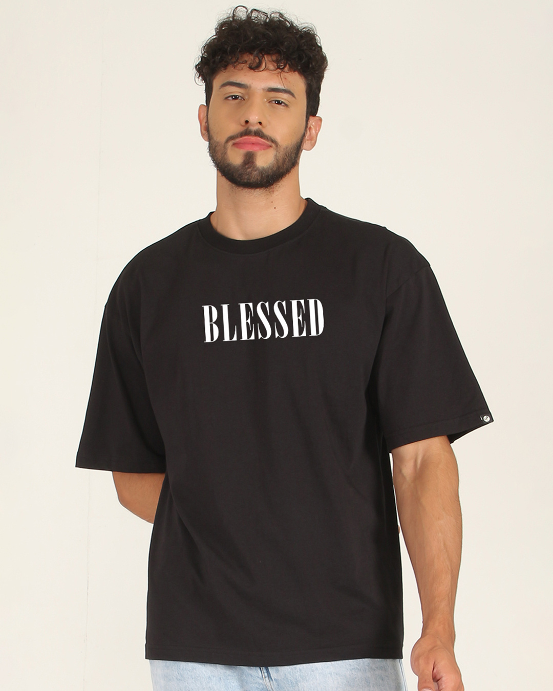 thumbnail interactive-video image 1 of Gildan BLACK Wheat BLESSED T-Shirt - S To 3XL, Men's Basic Tee (J1 Golden Harvest 6 OG Wheat Gold 1 13 Inspired) 1 of 5