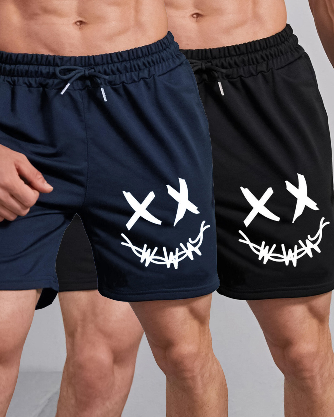Men's Athletic Calf Print Shorts - 2-Pack