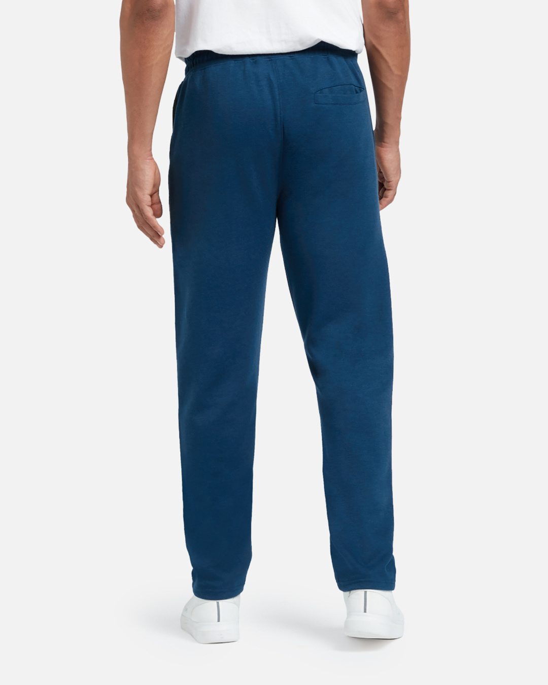 Shop Pack of 2 Men's Black & Blue Mid Rise Regular Fit Pyjamas-Back