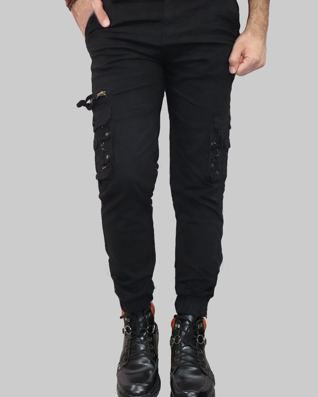 Buy Men's Black Cargo Pants for Men Black Online at Bewakoof
