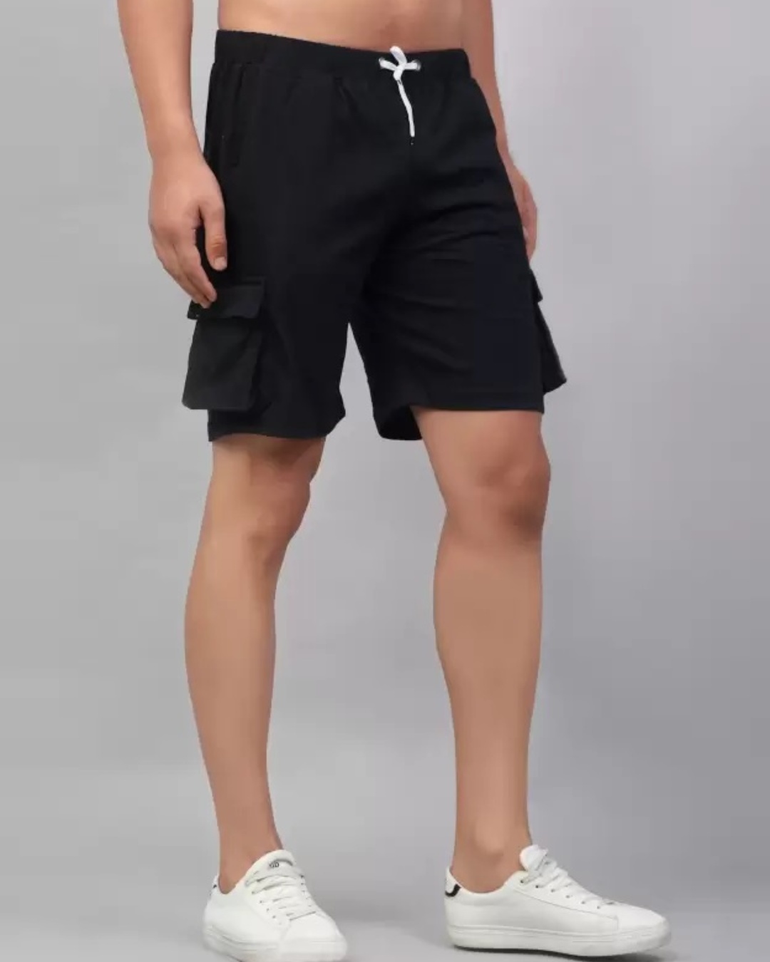 Shop Men's Black Casual Shorts-Back