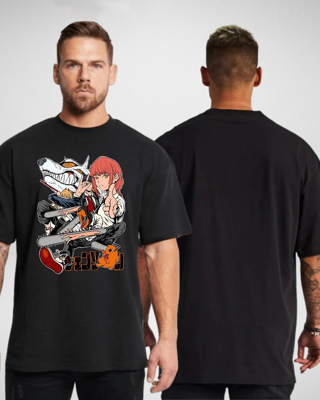 CHAINS T-SHIRT OVERSIZED MEN BLACK