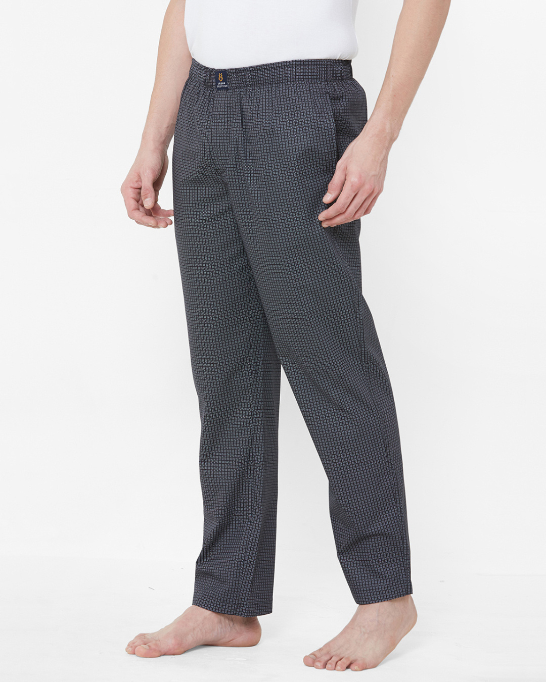 Black Cotton Lounge Pants