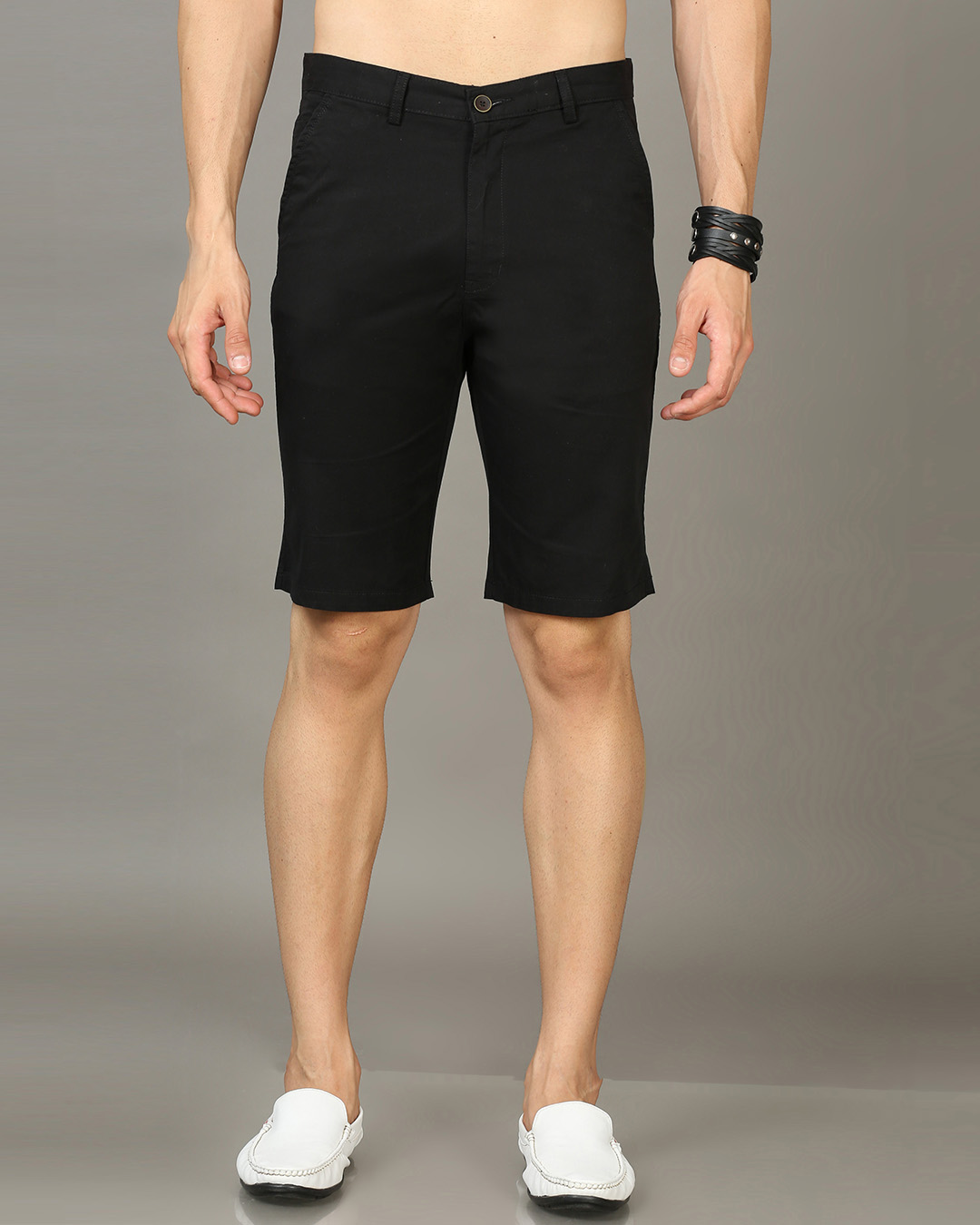 Buy Men's Black Chino Shorts Online at Bewakoof