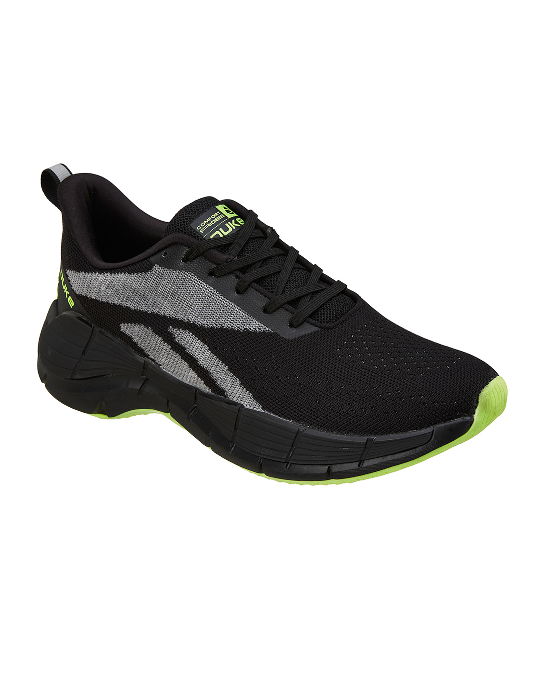 Buy Men's Black Color Block Sports Shoes Online in India at Bewakoof