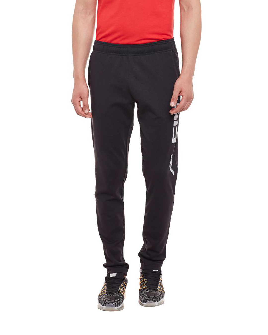 Buy Men's Black Core Performance Slim Fit Track Pants Online at Bewakoof