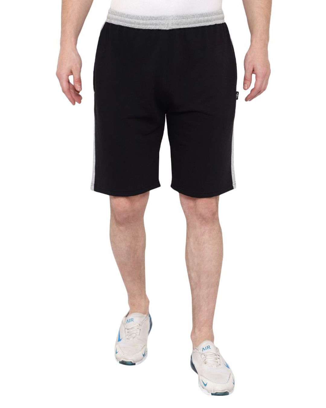 Buy Men's Black Cotton Shorts for Men Online at Bewakoof