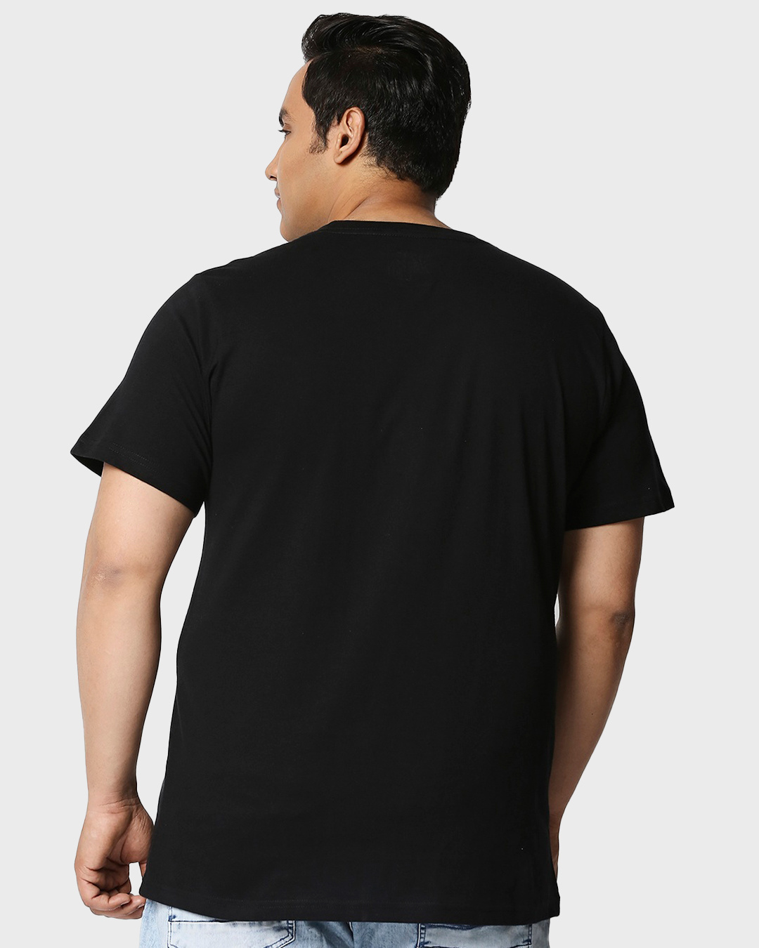 Shop Men's Black Create Good Stories Graphic Printed Plus Size T-shirt-Back