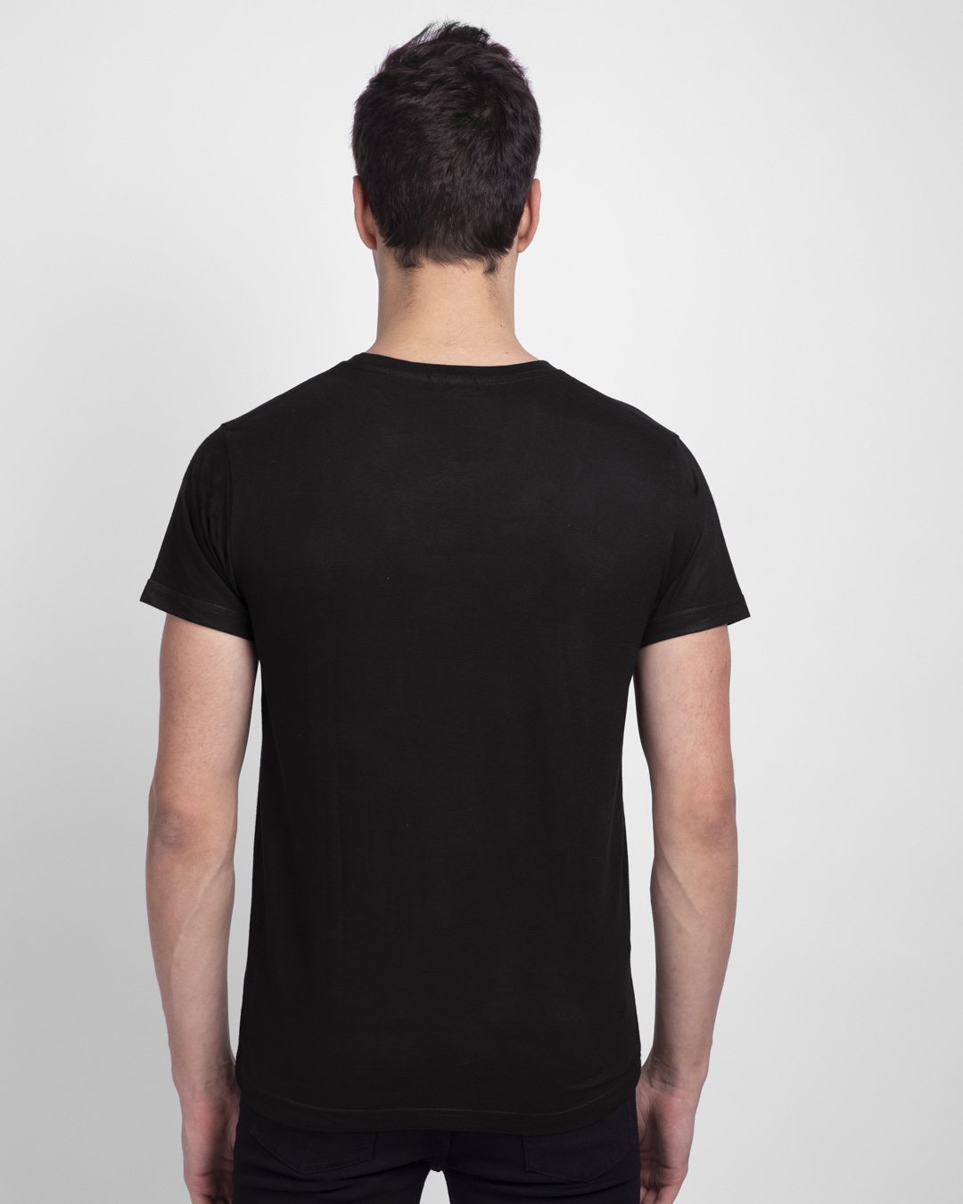 Shop Men's Black Dark Knight Stripe Graphic Printed T-shirt-Back