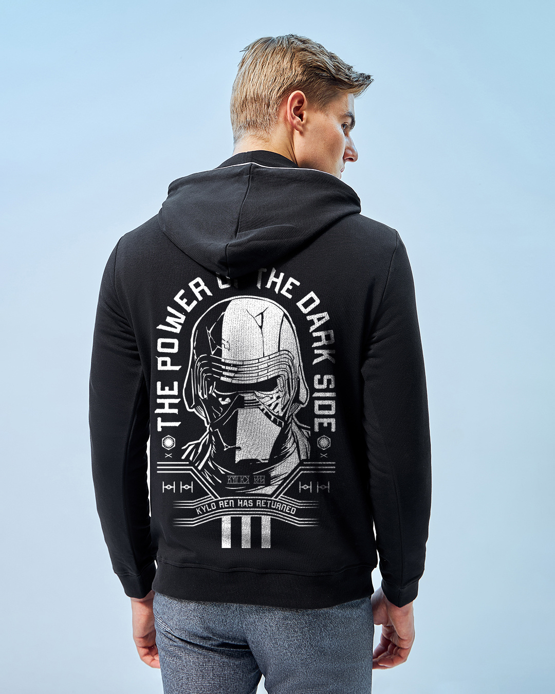 Buy Men's Black Dark Side Graphic Printed Hoodies Online at Bewakoof