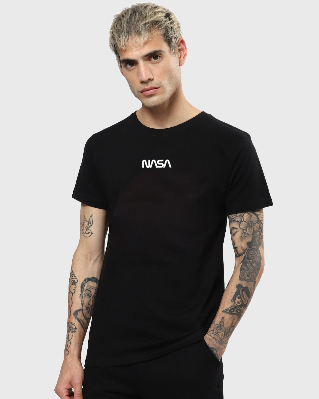 Shop Men's Black Destination Mars Graphic Printed T-shirt-Back