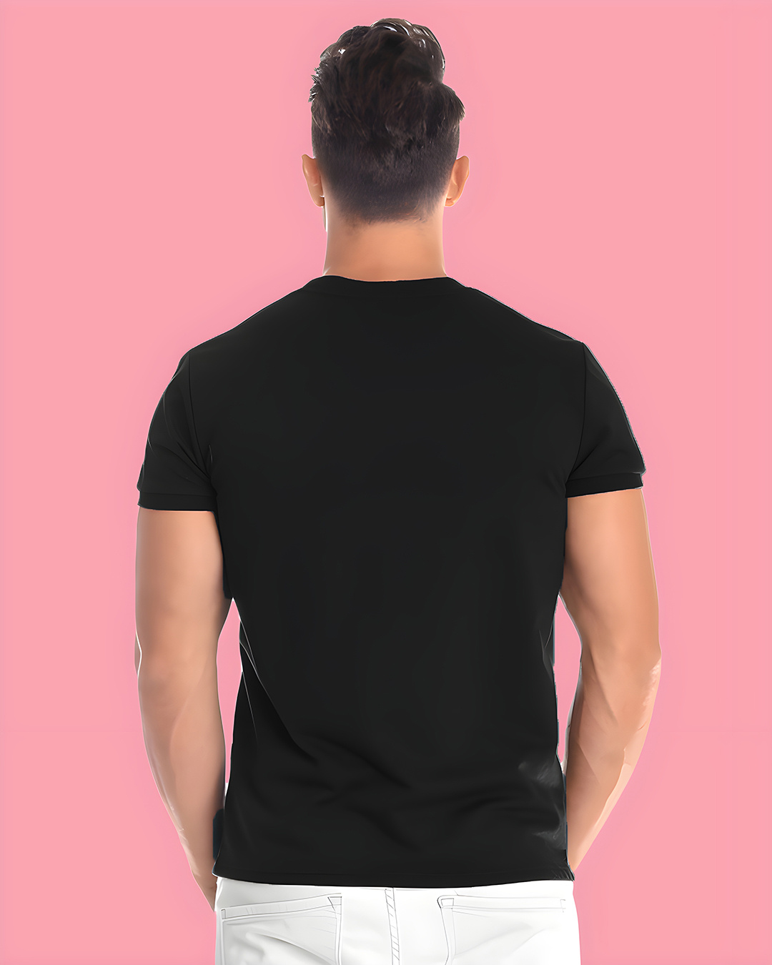 Shop Men's Black Do Not Fear Typography T-shirt-Back