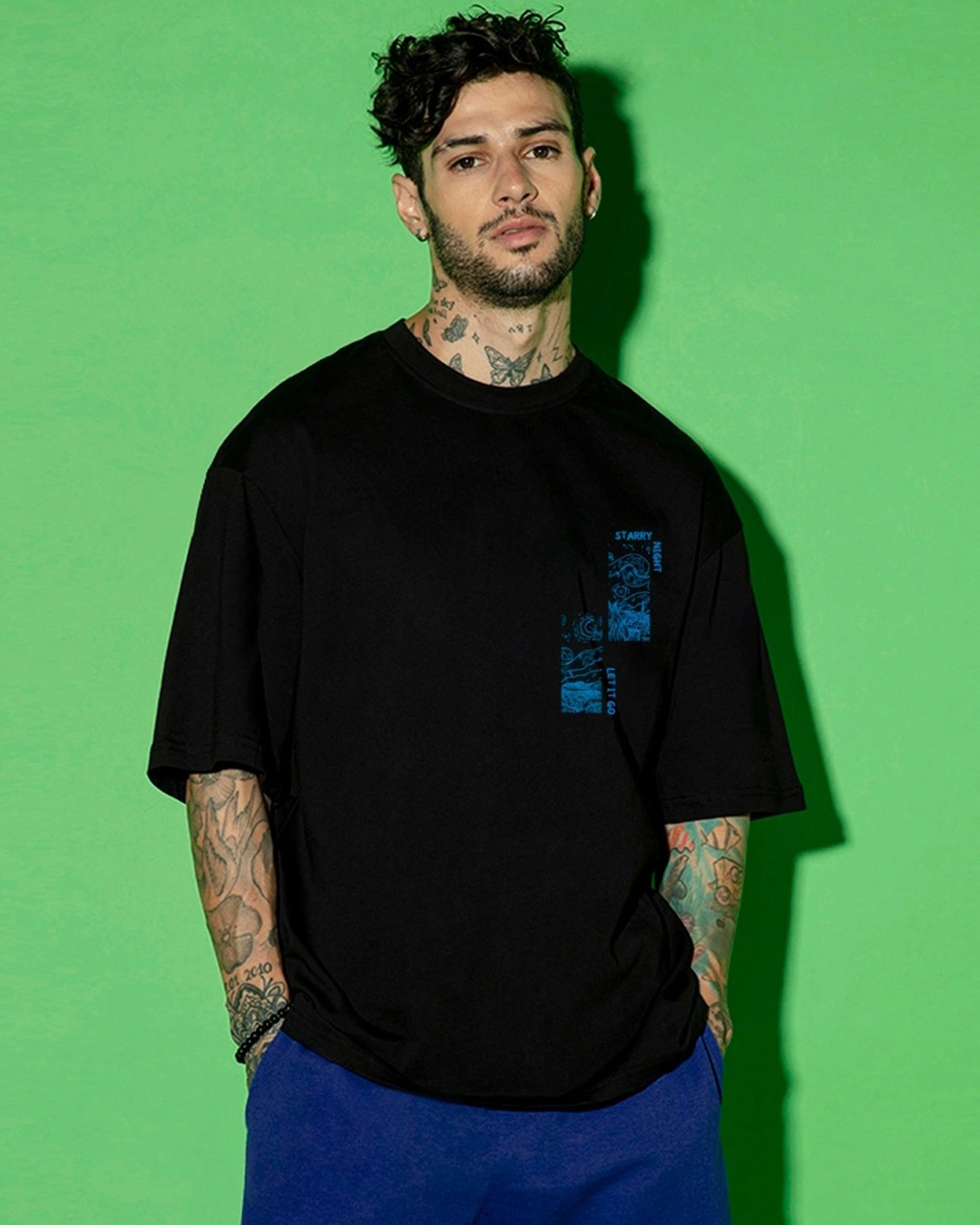 Shop Men's Black Dream Graphic Printed Oversized T-shirt-Back