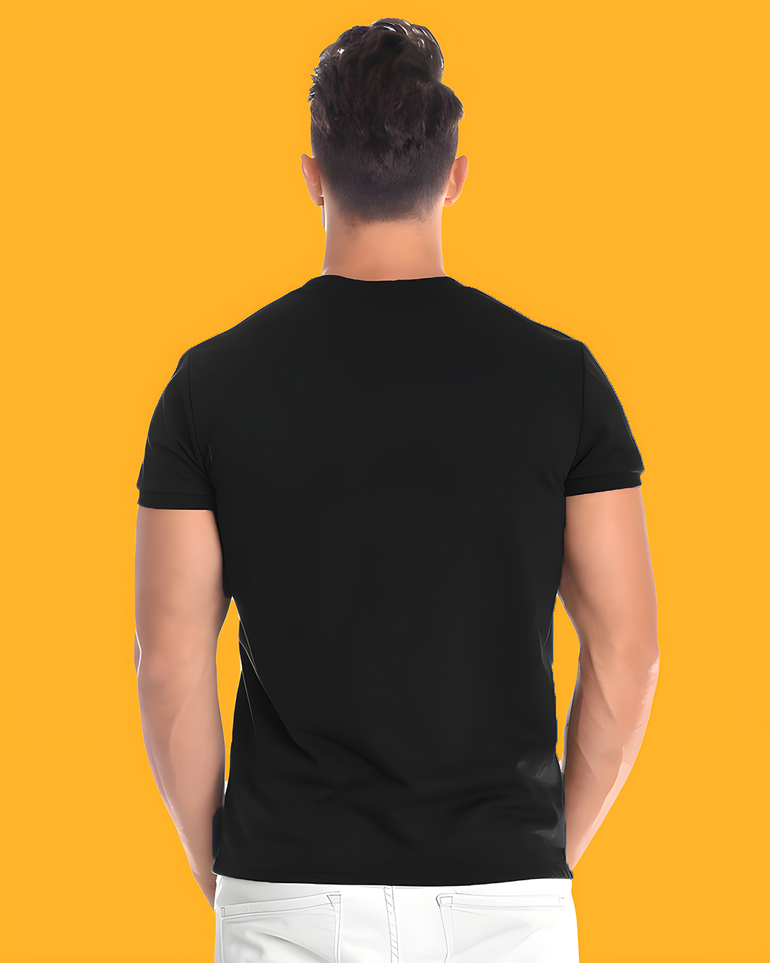 Shop Men's Black Gaming Graphic Printed T-shirt-Back